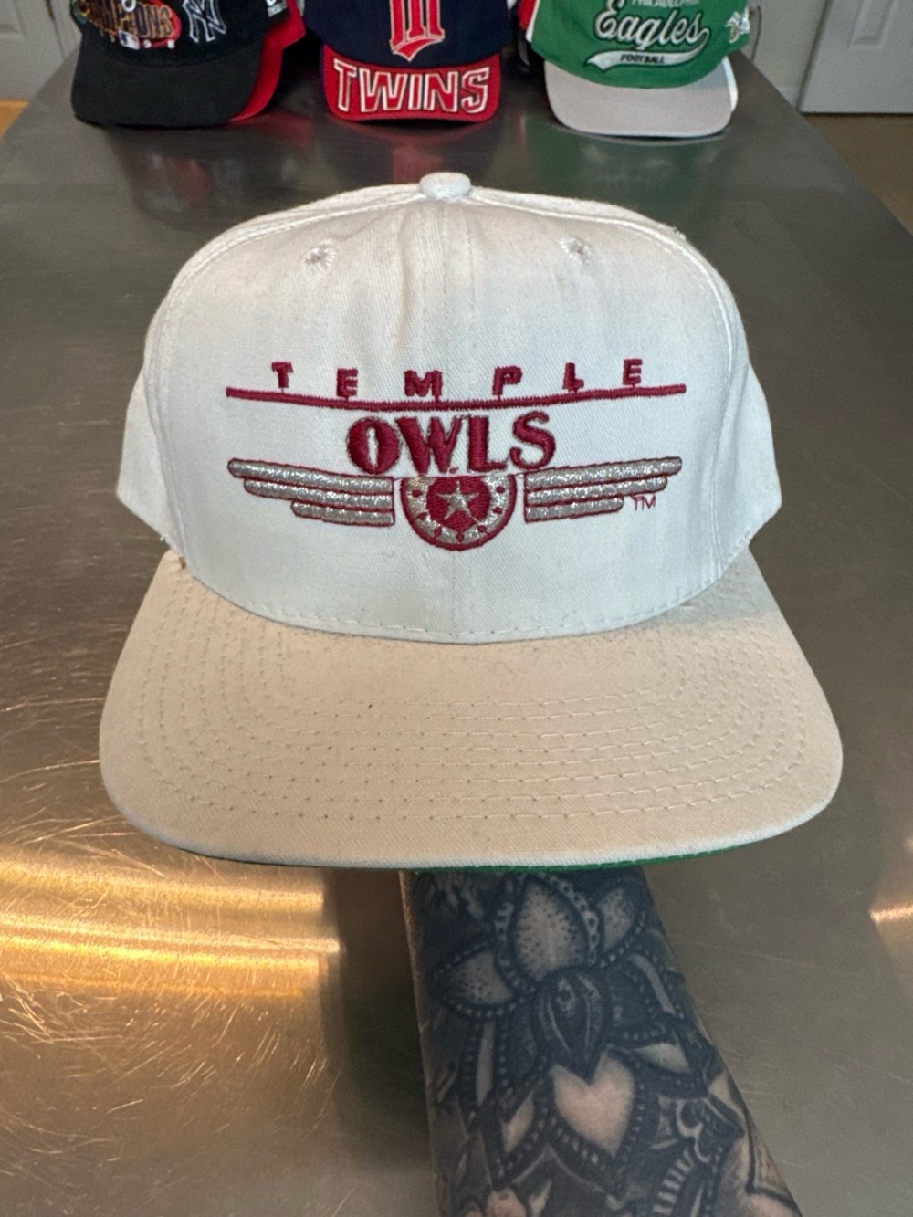 Vintage Temple Owls Snapback Hat